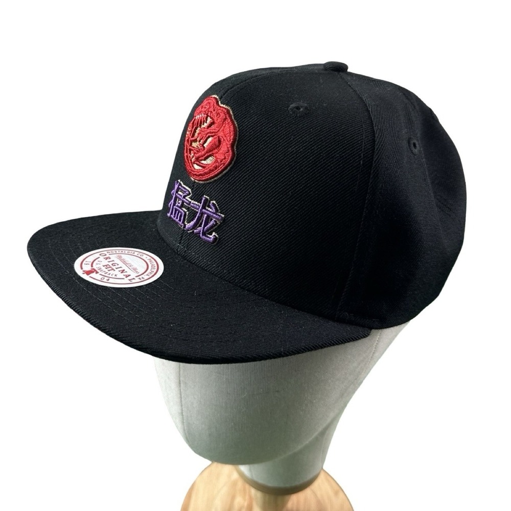Mitchell & Ness Water Tiger Toronto Raptors Snapback Hat Black NEW
